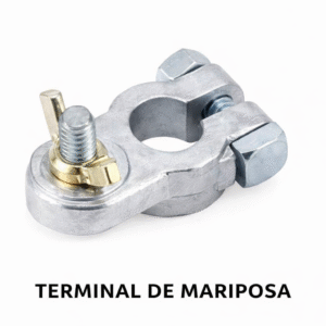 Terminal de Batería de Plomo con Tornillo y Tuerca de Mariposa (Universal)