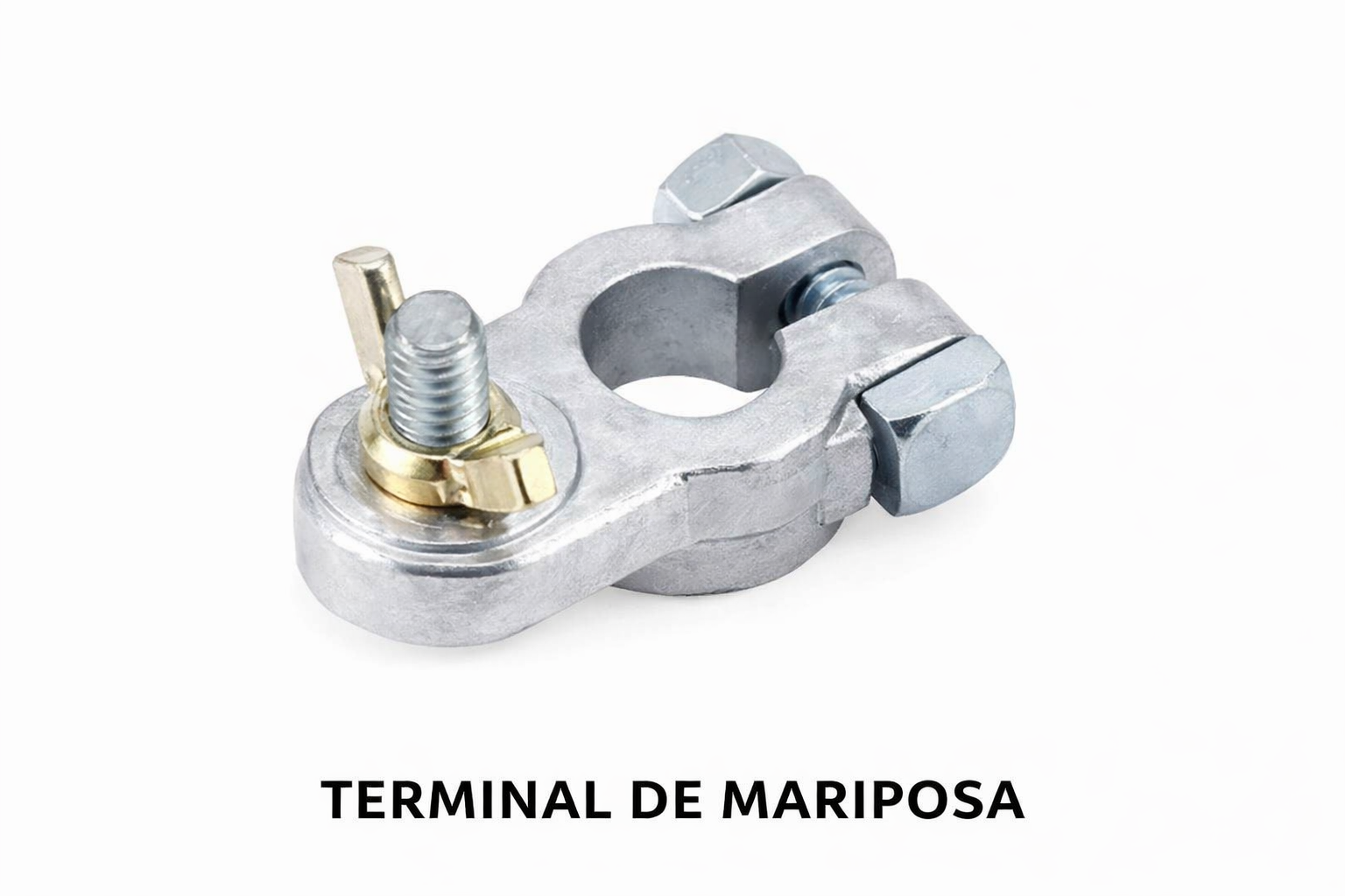 Terminal de Batería de Plomo con Tornillo y Tuerca de Mariposa (Universal)