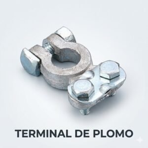Juego de Terminales de Plomo Reforzadas para Batería (Positivo y Negativo)