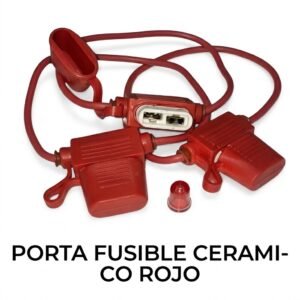 Portafusible Automotriz en Línea Cerámico con Forro de Hule e Impermeable