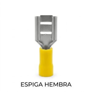 Terminal Hembra Pre-aislada 12-10 AWG (Amarilla) - Desconexión Rápida