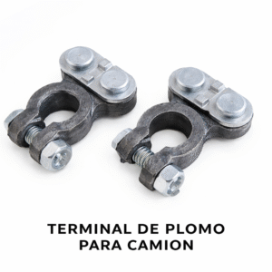 Juego de Terminales de Plomo Reforzadas para Camión y Equipo Pesado (Doble Tornillo)