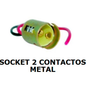 Socket Metálico de 2 Contactos 1157 (BAY15D)