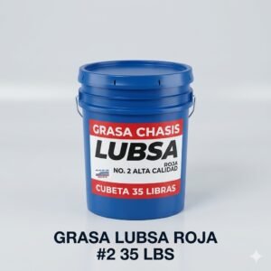 Grasa Lubsa Roja No. 2 Alta Calidad - Cubeta 35 lbs