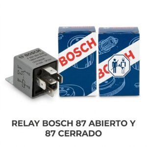 Relay Bosch de 5 Patas Universal 12V 20/30A (87 Abierto y 87a Cerrado)