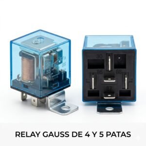 Relay Automotriz Universal Gauss de 4 y 5 Patas (12V / 24V)