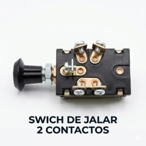 Switch de Jalar Universal para Luces de 2 Pasos (12V / 24V) - 4 Terminales