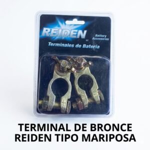 Juego de Bornes de Bronce REIDEN Tipo Mariposa para Batería (Par +/-)
