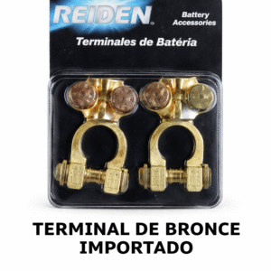 Juego de Terminales de Batería de Bronce REIDEN - Importado (Par)