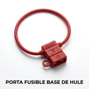 Portafusible Automotriz en Línea Impermeable con Base de Hule (Tipo ATC/ATO)