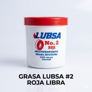 Grasa Lubsa Roja No. 2 Alta Calidad - Bote 1 lb