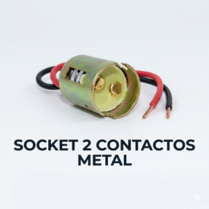 Socket Metálico de 2 Contactos 1157 (BAY15D)