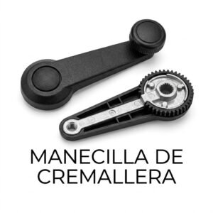 Manija de Elevador de Cristal (Manecilla de Cremallera) para VW Sedan Vocho - Negra