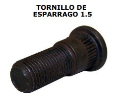 Tornillo de Espárrago para Rueda M12 x 1.50 - Estriado Universal