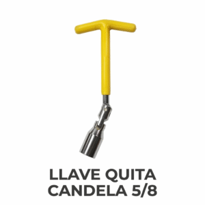 Llave de Copa para Candela 5/8" con Mango en T y Cardán - Amarilla