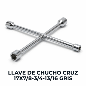 Llave de Cruz para Chuchos (Pernos) Universal - 17mm, 19mm, 21mm y 23mm