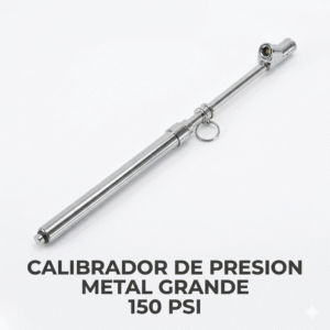 Calibrador de Presión de Llantas Tipo Camión (10 - 150 PSI) - Metal Grande