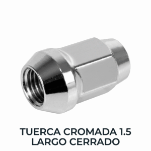 Tuerca para Rueda (Chucho) Cromada Cerrada - M12 x 1.50 Larga (21mm)