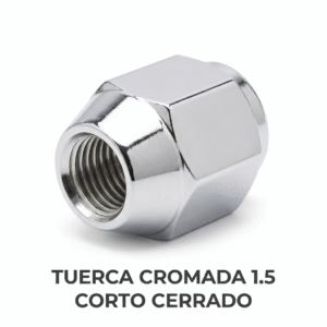 Tuerca para Rueda (Chucho) Cromada Corta Cerrada - M12 x 1.50 (19mm/21mm)