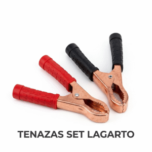 Set de Tenazas para Batería (Caimanes) 50A - Rojo y Negro (Par)