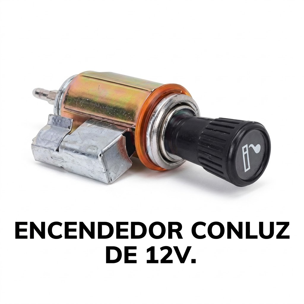 Encendedor de Cigarrillos Automotriz de 12V con Luz LED - Universal
