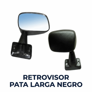 Juego de Espejos Retrovisores Universales Pata Larga - Negro Mate (Par)