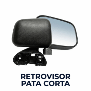 Juego de Espejos Retrovisores Universales Pata Corta - Negro (Par)