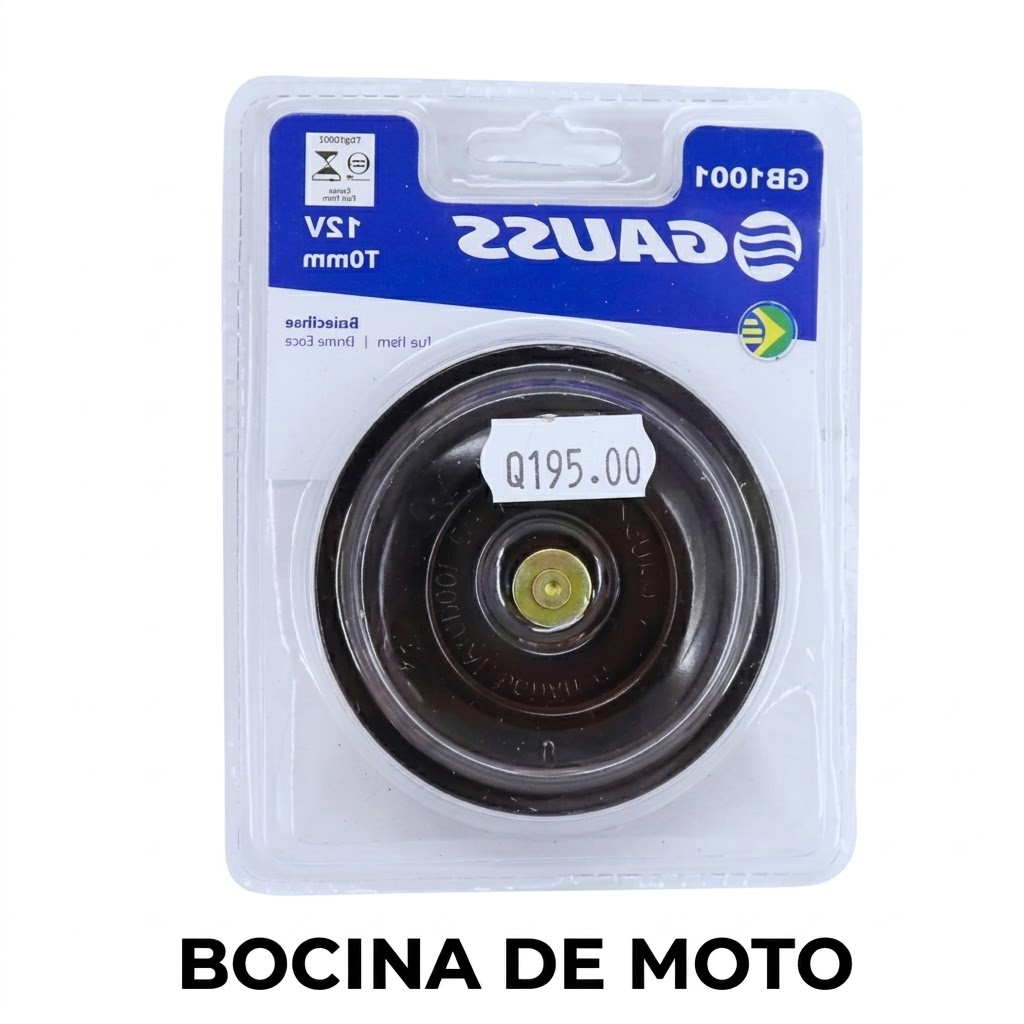 Bocina de Disco Gauss GB1061 para Motocicleta (12V - Agudo)
