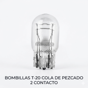 Bombillo Halógeno T20 "Cola de Pescado" 12V 21/5W - 2 Contactos (7443)