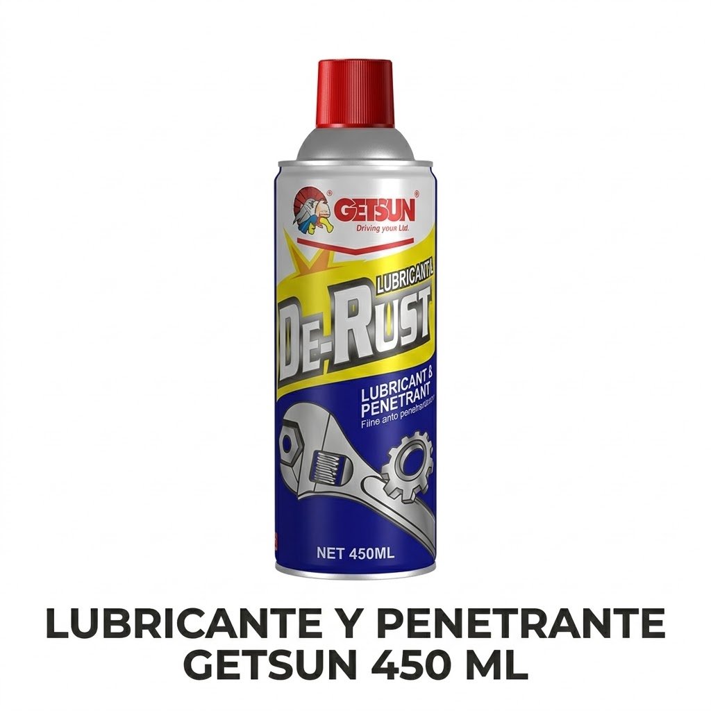Lubricante Anticorrosivo y Penetrante Getsun De-Rust – Aerosol 450 ml