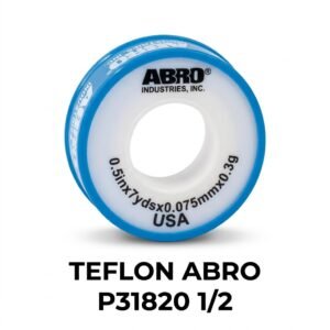 Cinta de Teflón ABRO P31820 – Sello de Roscas 1/2" x 260" (6.6m)